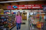 Carey Hughes is the owner of Huskey's 97 Market, the lone grocery store in the town of Moro, Oregon. She says most of her regulars are ranchers and farmers, who have been busy fighting the Substation Fire.