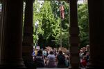 The group Portland Stands United Against Hate organized the vigil and rally the night before.