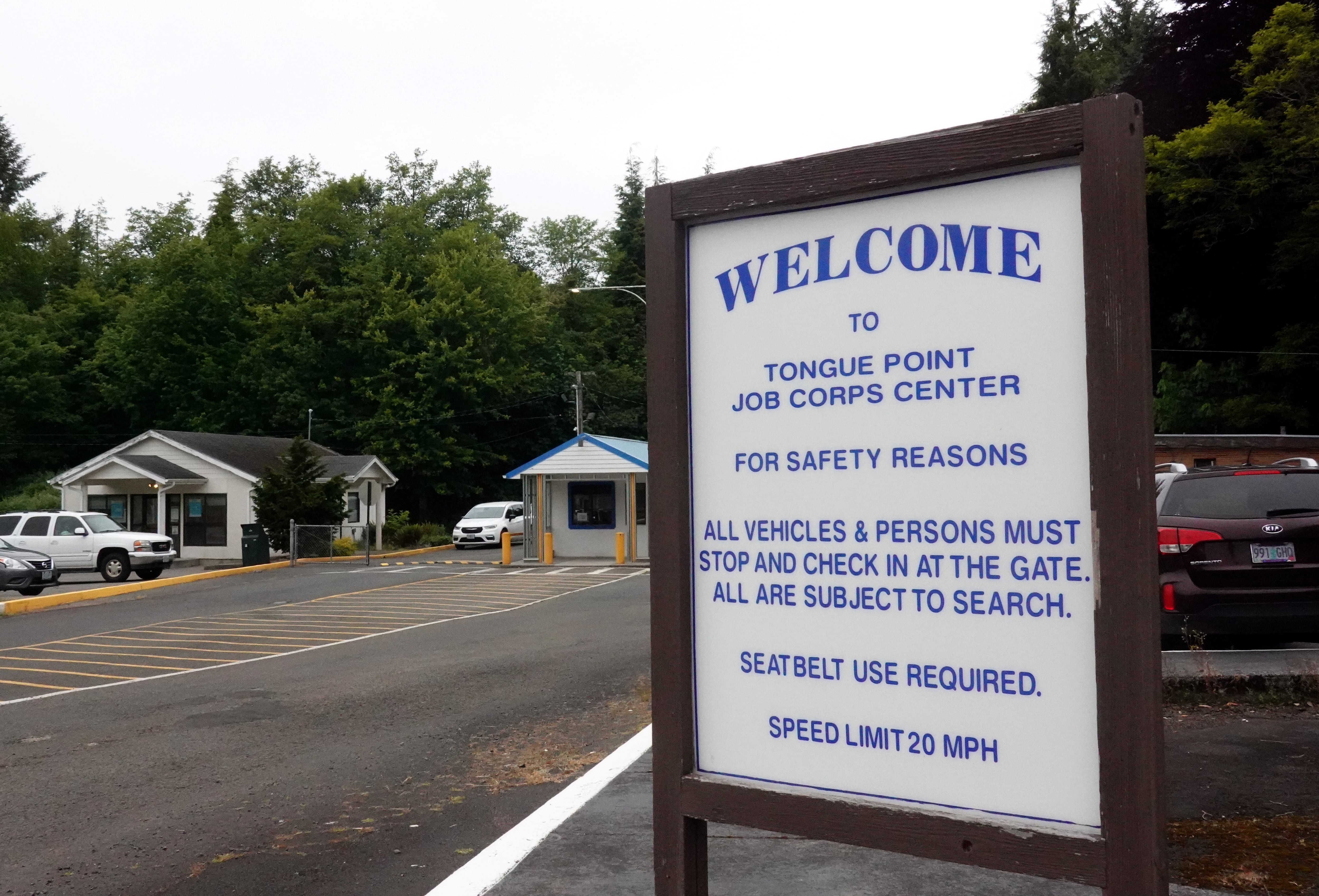 The outside of Tongue Point Job Corps Center in Astoria, Ore. It's one of 99 centers facing potential closure by the Department of Labor.