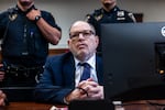Harvey Weinstein appears in Manhattan criminal court on May 14, 2026.