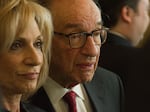 Former Fed Chair Alan Greenspan and his wife television journalist Andrea Mitchell attend a reception with Japanese Prime Minister Yoshihiko Noda at the Japanese embassy in Washington, D.C., on April 29, 2012.
