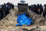 The bodies of Palestinians killed during the war were buried in a mass grave and the Gaza Ministry of Health said 47 bodies were confiscated by Israeli forces and delivered through the Israeli-controlled Kerem Shalom crossing on Thursday, March 7, in Rafah.