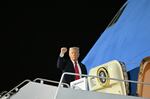 US President Donald Trump boards Air Force One at Naval Air Station Joint Reserve Base New Orleans in Louisiana on February 9, 2025, as he returns to Washington, DC, after attending Super Bowl LIX. (Photo by ROBERTO SCHMIDT / AFP) (Photo by ROBERTO SCHMIDT/AFP via Getty Images)