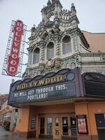 The Hollywood Theatre in NE Portland, like all indoor theatres in Oregon, has been shut down since mid-March. 