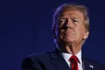 Former President Donald Trump speaks at a campaign rally on Saturday in Durham, N.H. He is at the center of a few key questions that the Supreme Court could take on during the 2024 presidential election.