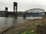 A view from the cleaned up McCormick and Baxter site, on the east side of the Willamette River.