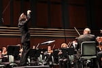 Matthew Halls conducting at the Oregon Bach Festival in July 2017.