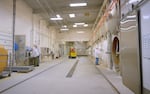 A hallway of freeze-drying champers where Mountain House food is made at the Oregon Freeze Dry headquarters in Albany, Ore.