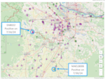 A map illustrating the location of two new detections of the emerald ash borer in Yamhill and Marion counties.