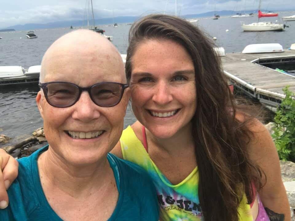 Emily Halnon and her mother, Andrea, along Lake Champlain in Vermont. Emily set the overall fastest known time on the Oregon Pacific Crest Trail, in celebration of her mother who passed away in January 2020 from a rare uterine cancer. Halnon raised over $34,000 for the Brave Like Gabe Foundation and rare cancer research.