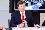 The interim U.S. attorney for the District of Columbia, Ed Martin, attends an Anacostia Coordinating Council monthly meeting in Washington, D.C., on March 25.
