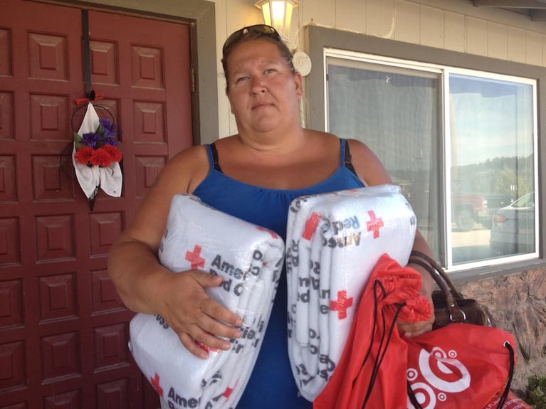 Summer Swager and her husband, David Pool, lost their home outside Sprague River, Oregon to a wildfire.