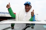 Mountaineer Kami Rita Sherpa broke his own record after climbing Mount Everest for the 31st time. He's seen here last year, acknowledging a crowd that celebrated his then-record 30th summit of Everest.