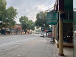 Downtown Dayton, Wash., on a smoky afternoon.