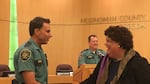 Former Portland Police Chief Mike Reese is sworn in as the interim Multnomah County sheriff on Wednesday, Aug. 17, 2016.
