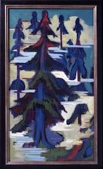 On "Fir Trees" by Ernst Ludwig Kirchner:
"This one saw as a little girl in Seattle Art Museum. I was with my godmother, who worked for the Western Museums Association. And she asked me which painting I liked best, and I said that one because it reminded me of Hood Canal in the Olympic Peninsula. I was shocked when came to the Portland Art Museum as a 17-year-old, because I was probably 6 when I saw it, and was like: 'there’s my painting.'"
 