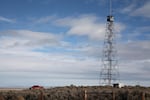 A watch tower at the Malheur National Wildlife Refuge.