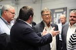 Bill Gates during a tour last week at the Idaho National Laboratory.