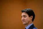 Canada's Prime Minister Justin Trudeau looks on at the start of a cabinet swearing in ceremony for Dominic LeBlanc, not shown, who will be sworn in as Finance Minister, at Rideau Hall in Ottawa, Ontario, on Dec. 16, 2024.