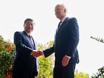 FILE - President Joe Biden greets China's President President Xi Jinping Nov, 15, 2023. China has agreed to curtail shipments of the chemicals used to make fentanyl, the drug at the heart of the U.S. overdose epidemic. Experts say it's an essential step, but it's not the only thing needed to be done to stem the crisis. (Doug Mills/The New York Times via AP, Pool, File)