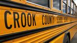 File photo of a Crook County school bus. Emails obtained by OPB show how conservative activists targeted top administrators in Crook County Schools and influenced decisions around LGBTQ reading materials and school curriculum. 