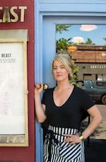 Naomi Pomeroy, seen in this undated photo outside of her award-winning restaurant, Beast, in Northeast Portland’s Concordia neighborhood. Beast closed during the pandemic, but Pomeroy’s work there netted her a James Beard award in 2014. Pomeroy drowned Saturday night in a river accident July 13, 2024.