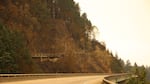 An empty Interstate 84 during the Eagle Creek Fire, Thursday, Sept. 14, 2017.