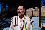 Rabbi Levi Weiman-Kelman stands outside his synagogue in West Jerusalem on March 6. "No one religious tradition has a monopoly on truth. Every religious tradition has, at its core, a vision of peace for all humanity," Weiman-Kelman says. "We need each other to find a way to live together. Sadly, since Oct. 7, this dream feels further away than ever."