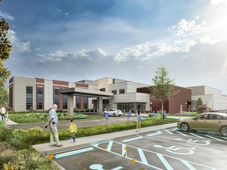 A design rendering of the planned 67,000 square foot physical rehab facility to be majority owned by PeaceHealth and operated by LifePoint Rehabilitation. It will be built across from the RiverBend Annex in Springfield, Ore.