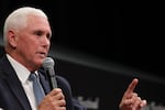 Former Vice President Mike Pence takes part in the 2025 Atlantic Festival at PAC NYC on Sept. 18, 2025 in New York City.