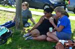 Tran Mountain pipeline opponents from Washington resting in Vancouver, BC,  before returning to their march.