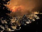 The Flat Fire on Friday, Aug. 22, 2025.
