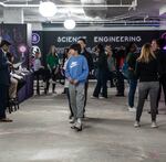 Attendees at the festival in Washington, D.C., checked out the science challenge's winning projects.