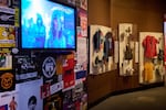 Aritfacts from the 30-year history of Hopless Records on display at the Rock & Roll Hall of Fame and Museum in Cleveland, Ohio. Another 1,000 artifacts are part of a traveling exhibition that will be on display at the Punk Rock Museum in Las Vegas, Nevada on October 17, 2024.