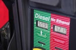 The price of a gallon of diesel fuel is shown electronically on a pump at a QuikTrip station Thursday, Oct. 1, 2026, in Greenwood Village, Colo.