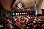 The audience inside the First Congregational United Church of Christ.