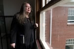 Amber Cook, at Milepost 5 in Portland on Jan. 27, 2023. Cook has lived at the affordable housing complex created for artists for five years, but says the condition of the building has deteriorated following a change in ownership.