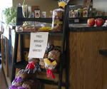 The Rosewood Initiative usually has free bread, donated by the local bread company Dave's Killer Bread.