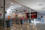 FILE - The cafeteria at David Douglas High School in Portland, Ore., on Sept. 6, 2023. In the past, the school offered two lunch periods for students to attend based on their schedules. This year, all students will go to the same single lunch period. 