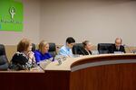 An Evergreen Public Schools Board of Directors meeting on Aug. 14, 2018.