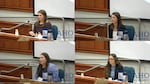 Rebecca Vincen-Brown (top left), Jillaine St. Michel (top right), Kayla Smith (bottom left) and Jennifer Adkins (bottom right) are suing Idaho after they were denied abortions despite facing serious medical complications.