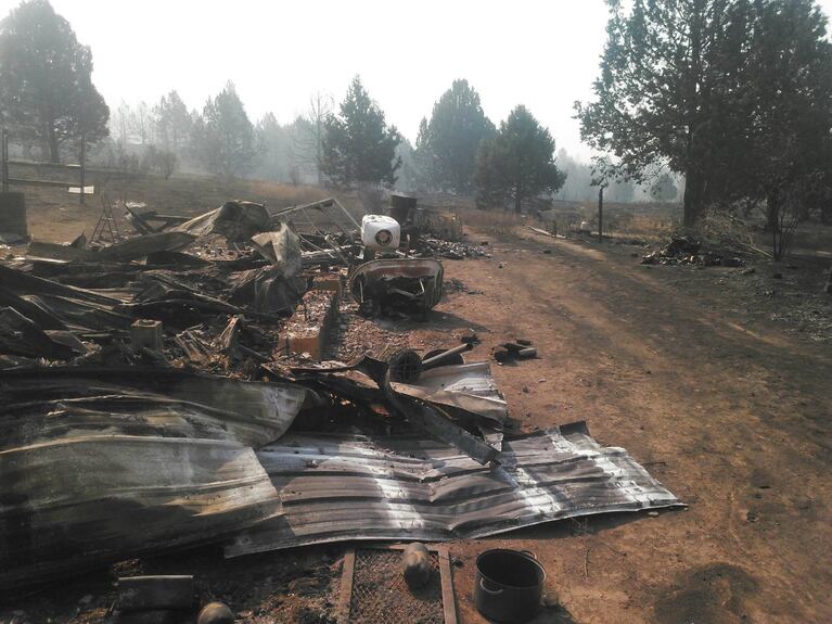 Many residents living outside Sprague River, Oregon, lost their homes to a wildfire.