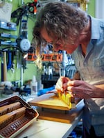 David Beer is Portland's Squeezebox Surgeon. For the past five years he has been repairing accordions and other free-reed instruments at his workshop in Southeast Portland.