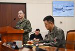 South Korean Lt. Gen. Kwak Jong-keun (left), chief of the Army Special Warfare Command, answers lawmakers' questions beside South Korea Army chief General Park An-su (right) during an emergency session of the parliamentary defense committee, relating to President Yoon Suk Yeol's declaration and lifting of martial law, at the National Assembly in Seoul, on Tuesday.