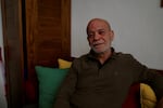 Suleil Hamawi is pictured at home. He spent 32 years in prison in Syria before being freed after Bashar al-Assad's ouster.