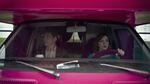 Director Shirlyn Wong owns and drives the pink RV in real life as seen here in a driving sequence from the film "Mobile Stripper."