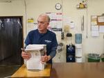 Adolfo Pino, 73, prepares a batch of local newspapers for delivery during a work shift at Rocket Printing in Armour on May 29. Pino, a Cuban immigrant, is a participant in the Older Adult Resource Network, which connects people aged 65 and older in South Dakota’s Douglas and Charles Mix counties to resources to maintain their quality of life. Pino and his wife Neri Jorge Cruz have benefited in various ways from the program, including Spanish translation for medical appointments as well as financial assistance to help cover otherwise prohibitive health care bills.