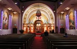 Holy Trinity Greek Orthodox Church in Portland, Oregon, just as Theophany is about to start on Jan. 6, 2023. It's an important holiday in the church.