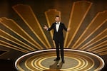 Host Jimmy Kimmel onstage during the 95th Annual Academy Awards.