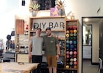 Adam (left) and Jason (right) Gorske, the owner's of Portland's DIY Bar, where crafters drink and make with equal enthusiam.